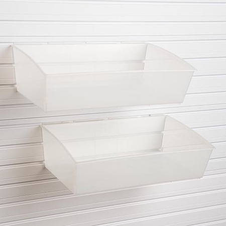 Flow Wall Jumbo Storage Hard Bin 2 Pack - Clear