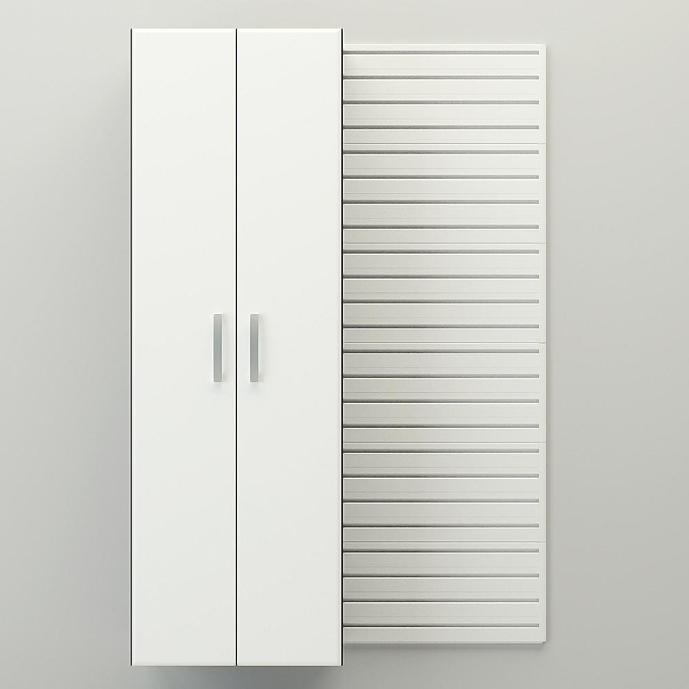 Flow Wall Tall Storage Cabinet - White Cabinet