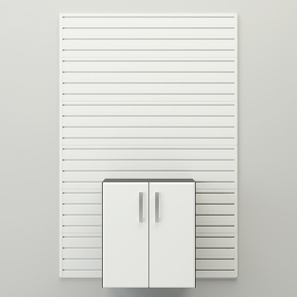 Flow Wall Base Storage Cabinet - White Cabinet