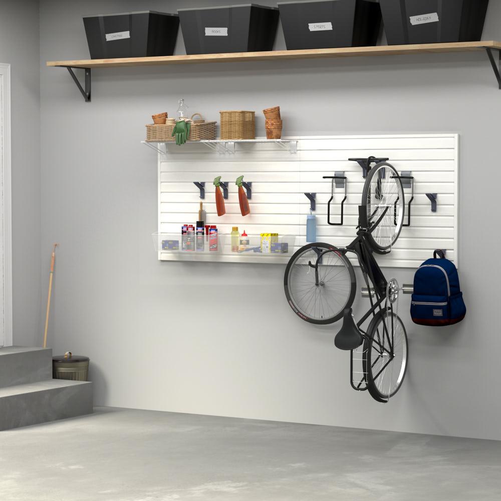 Slatwall horizontal bike discount rack