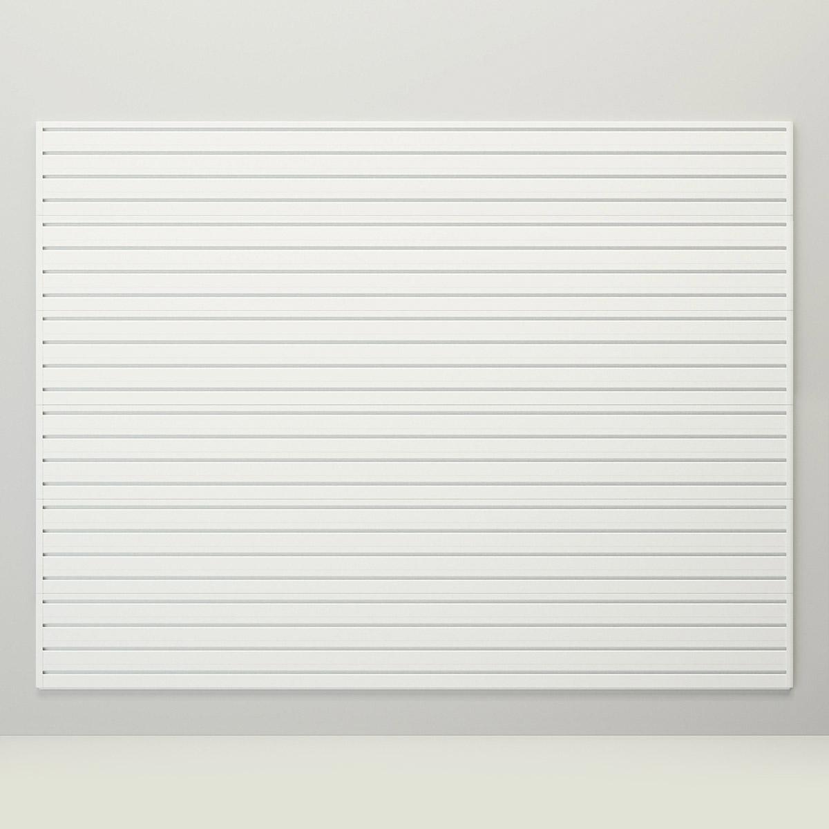 Flow Wall 48 Sq. Ft. Slatwall Panel Pack - White